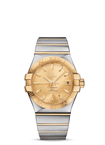 Omega Constellation Co-Axial 35 Stainless Steel / Yellow Gold / Champagne